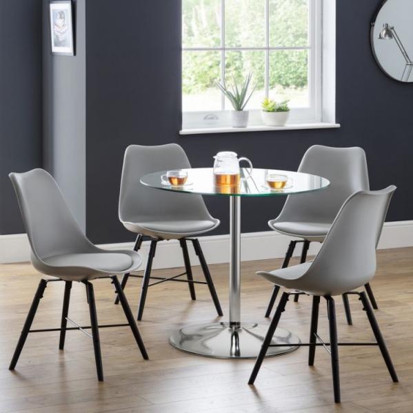 Kudos Dining Table & Grey Kari Chair