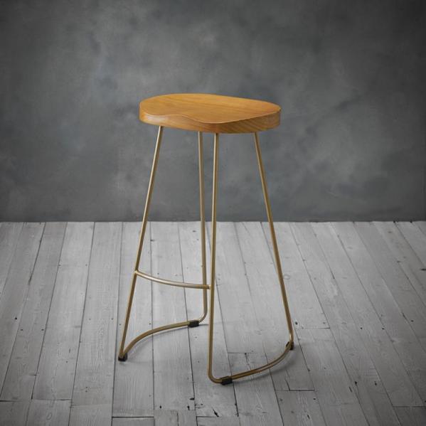 Bailey Bar Stool Gold