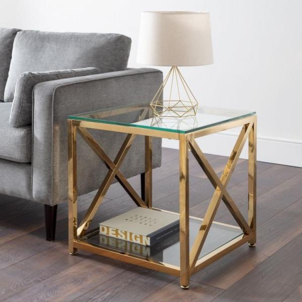 Miami Lamp Table Gold