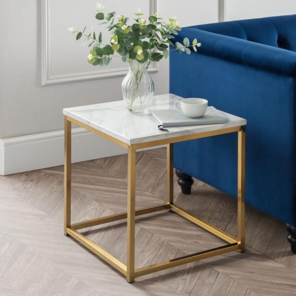 Scala Gold Lamp Table