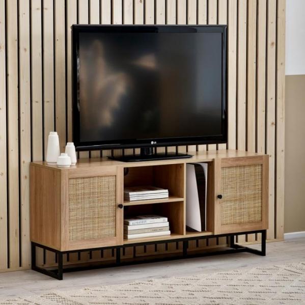 Padstow Media Unit Oak