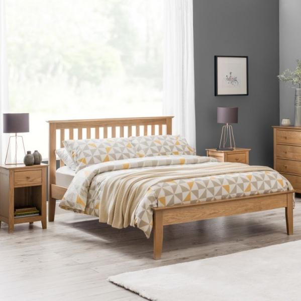 Salerno Bed - Oak