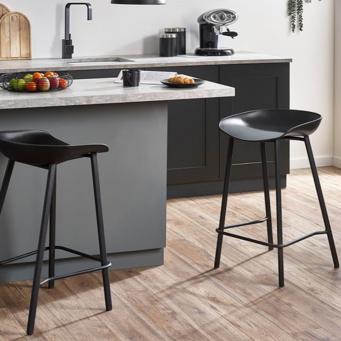 Renzo Bar Stool - Black