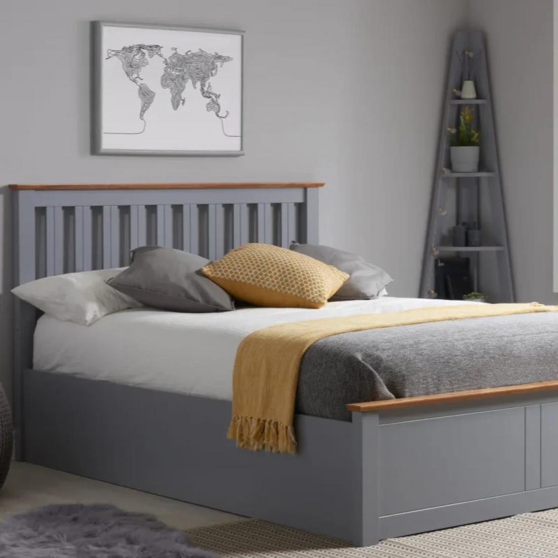 Phoenix Ottoman Stone Grey Bed