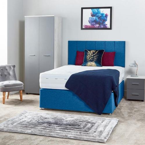 Divan Bed Naples Blue