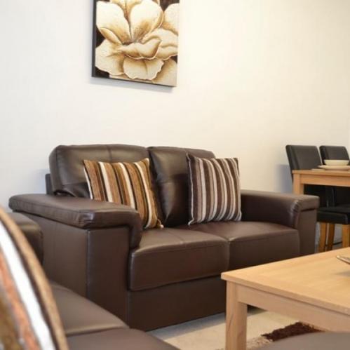Ravello Bonded Leather Sofa - Brown