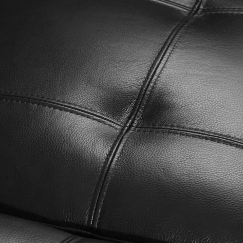 Coco Leather Sofa - Black