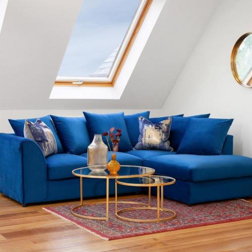 Harley Corner Sofa Blue