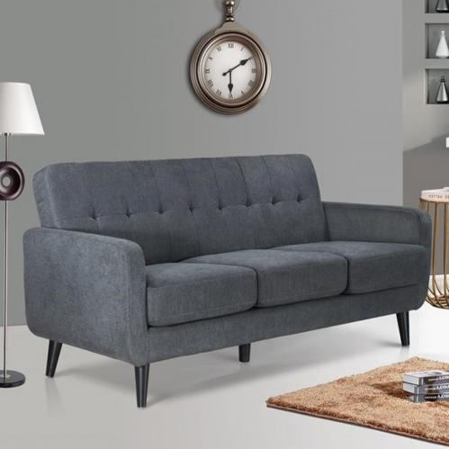 Oslo Charcoal Sofa - 3 Seater