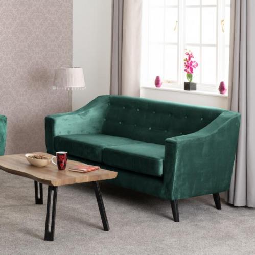 Ashley Sofa Green Velvet