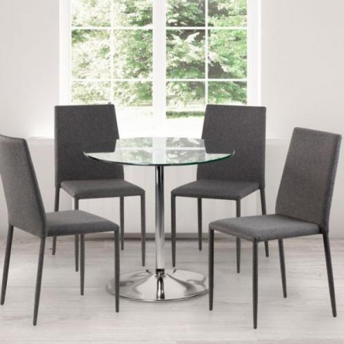 Kudos Dining Table & Grey Jazz Chair