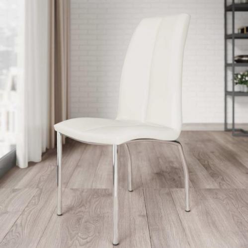 Boston Dining Chair Faux Leather White