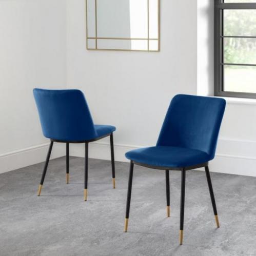 Findlay Dining Set - Blue Chairs