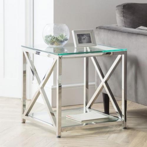 Miami Lamp Table Silver