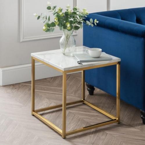 Scala Gold Lamp Table