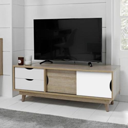 Scandi Media Unit White