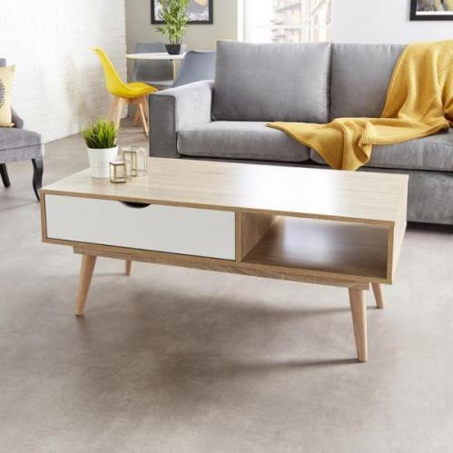 Scandi Coffee Table White