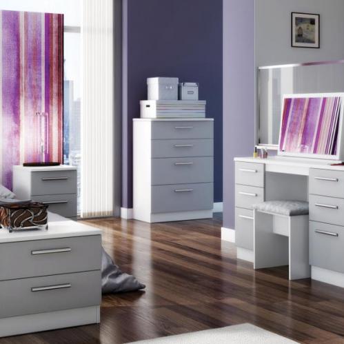 Knightsbridge 4 Drawer Chest - Kaschmir & White