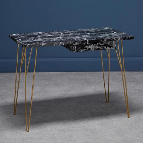 Fusion Desk - Black Marble