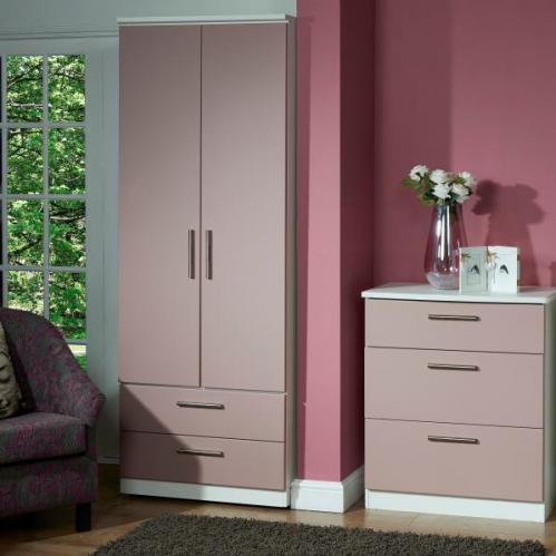 Knightsbridge Wardrobe - Kobe Pink & White