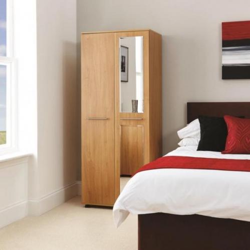 Solo Wardrobe - Medium Oak