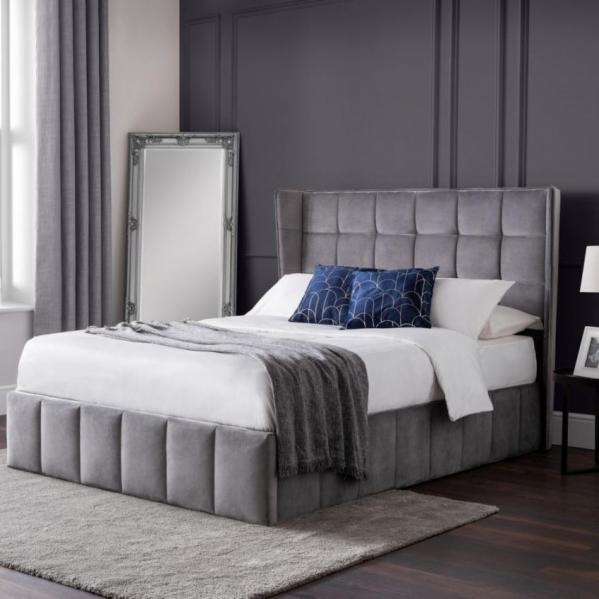 Gatsby Double Bed Grey