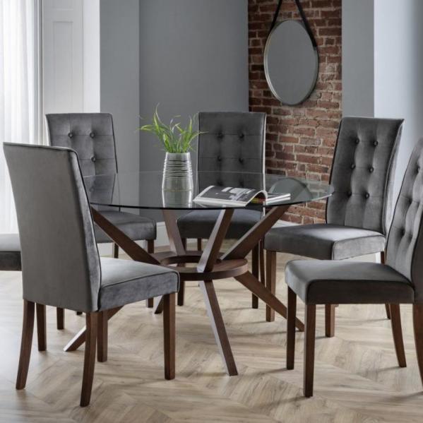 Chelsea Dining Table with Madrid Velvet Chair