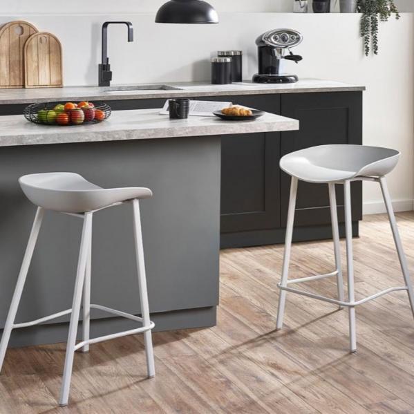 Renzo Bar Stool - Grey