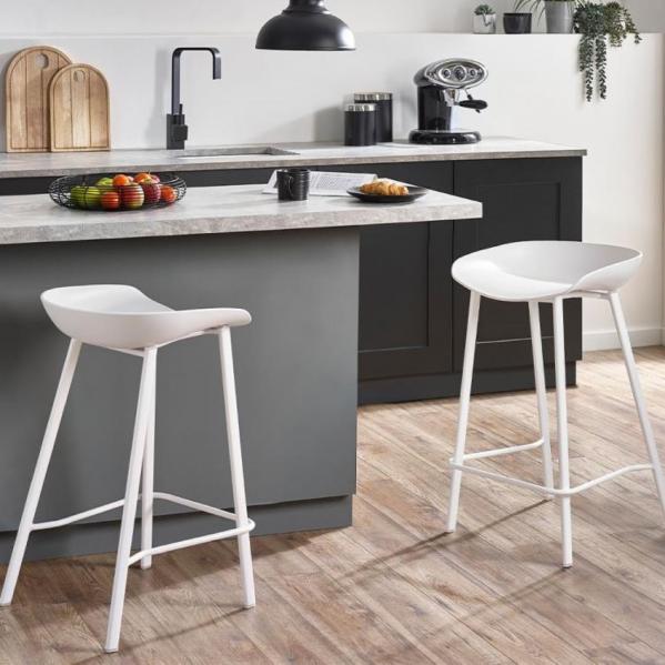 Renzo Bar Stool - White