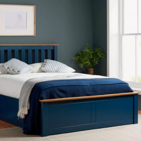 Phoenix Ottoman Navy Blue Bed