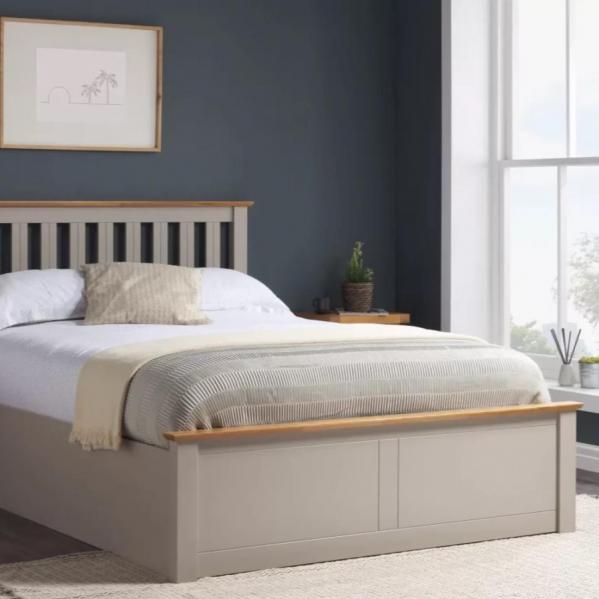 Phoenix Ottoman Pearl Grey Bed