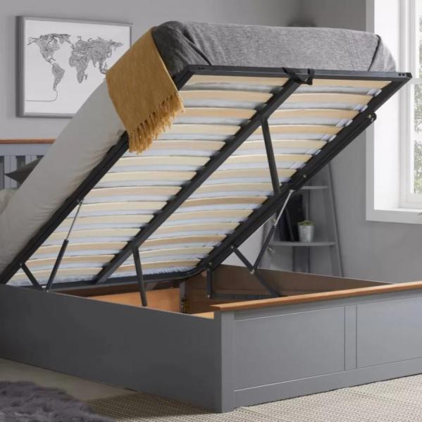 Phoenix Ottoman Stone Grey Bed