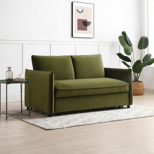 BLAIRE SOFA BED OLIVE GREEN
