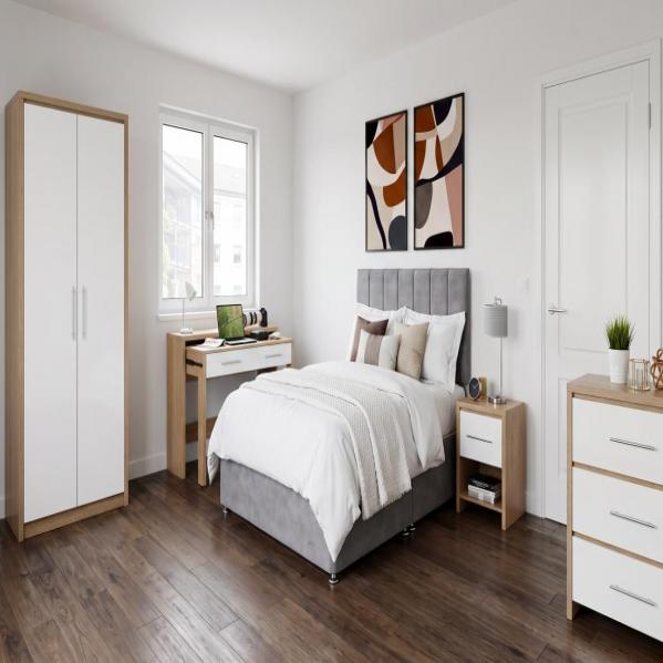 Seville White Bedroom Furniture & Coniston Armour Bed