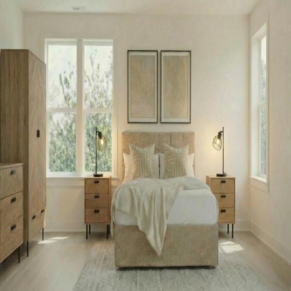 Matisz Cream Bed and Leon bedroom furniture