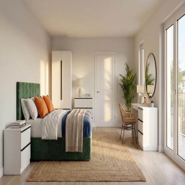 Coniston Green Bed Lania Bedroom furniture and Lania desk